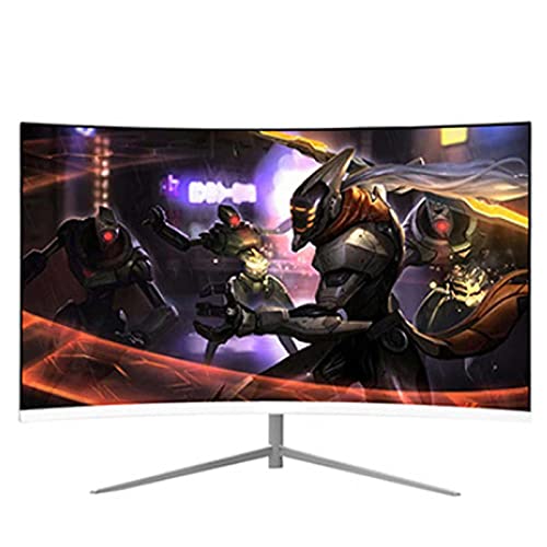 Image of 24-inch Curved Surface Computer Monitor Borderless Led Hd External Monitor Computers with Hdmi and Vga Ports Wide Monitor Low Blue Light 5ms (1920x1080p)