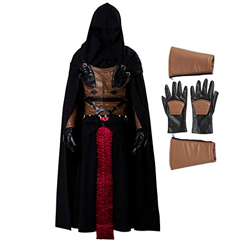Clsstev men's darth revan cosplay costume full set outf…