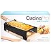 Cheese Raclette w Foldable Handle- Candlelight Cheese Melter Pan w Spatula - Cool Touch Base with 3 Tea Lights- Melts in Under 4 Mins, Small Portable, Great for Dinner Parties, Appetizers, Xmas Gift
