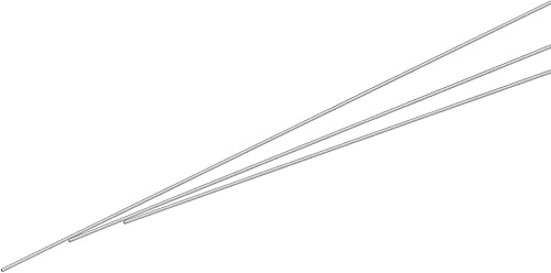 uxcell Tubo capilar de acero inoxidable 304, OD 0,4 mm x 0,1 mm de espesor de pared, 250 mm de longitud, tubería metálica para maquinaria