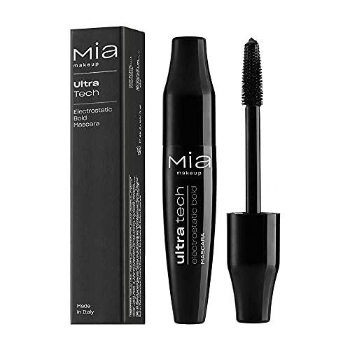 MIA Makeup Mascara Ultra Tech Per Ciglia Perfettamente Separate, Cattura e Ispessisce Ogni Singola Ciglia - 12 ml