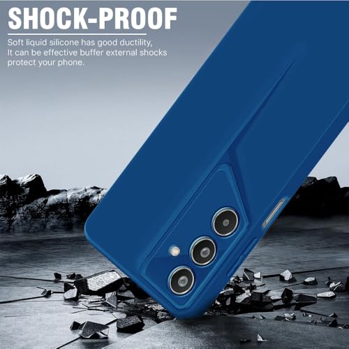 Image of WOW IMAGINE Slim Back Cover for Samsung Galaxy M35 5G | Blade Series Ultra Thin Case with Lightweight Design | Camera Protection | Soft Matte Silicone Flexible Mobile Case - Blue