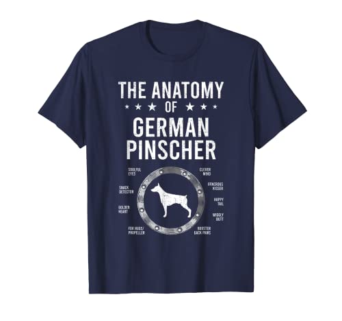 Anatomía de Alemán Pinscher Dog Lover Camiseta