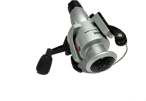 Spinning Fishing Reel Heavy Duty Aluminium Spin Wheel | Right & Left Grip Type Interchangeable Metal Shaft Handle Smooth 5:1:1 Gear Ratio | Cobra 440 Reel