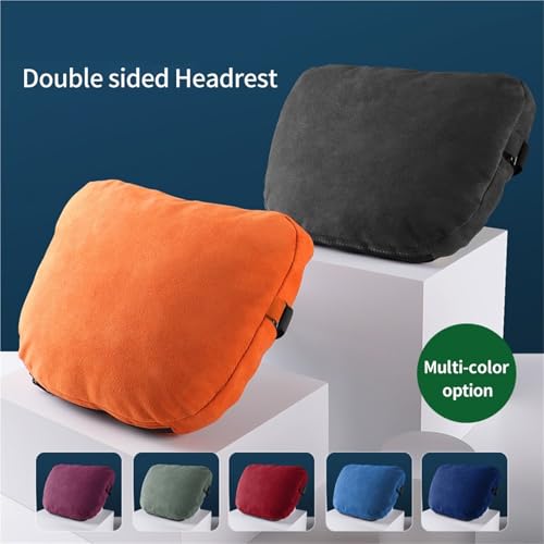 Coussin de nuque auto à mémoire de forme universel en cuir PU noir - 3