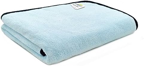 SOFTSPUN Microfiber Bath Towel 1 pc Light Sky Blue! Ultra Absorbent Super Soft & Lightweight Quick Drying for Men & Women Daily Use Extra Large Size Unisex.