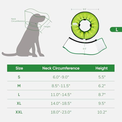 Image of Supet Sponge Dog Cone Collar Stop Licking After Surgery, Dog Donut Collar