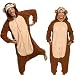 Silver Lilly Adult Pajamas - Plush One Piece Cosplay Monkey Animal Costume (L)