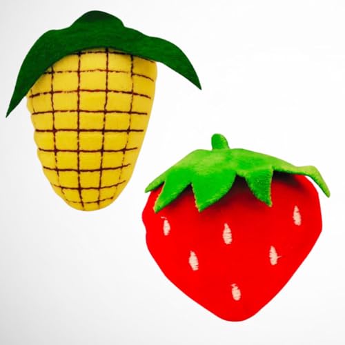 Brinquedo de Gato Pet Frutinha Sortida Pelúcia Divertida Pequena