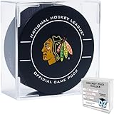 Display Zone Hockey Puck Case, Crystal Clear Puck Holder - Fits Official Size Hockey Puck