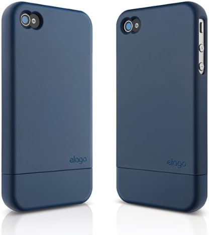 elago S4 Glide Case for Black Version AT&T, Sprint and Verizon iPhone 4/4S(Not for White iPhone) - ECO Pack (Soft Feeling Jin Indigo)