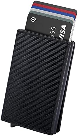 Hision Porta Carte Credito Uomo Portafoglio Slim Porta Tessere con Protezione RFID, Automatico Pop-up Wallet con Zip Portamonete per Donna e Uomo Hision Porta Carte Credito Uomo Portafoglio Slim Porta Tessere con Protezione RFID, Automatico Pop-up Wallet con Zip Portamonete per Donna e Uomo