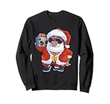 Photo Gallery divertente hip hop babbo natale rap natale cool black xmas felpa Photo Gallery divertente hip hop babbo natale rap natale cool black xmas felpa