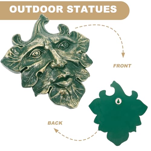 Sculpture murale homme vert NIYANGLE, solution déco pour mur vide de chambre