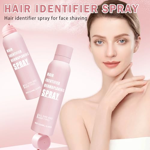 IONSGAKO Hair Identifier Spray for Face Shaving Skin Body Hair Identifying Spray for Dermaplaning Spray Moisturizing and Skin Care Face Shaving Dermaplaner Spray with Razors for Women - Image 3