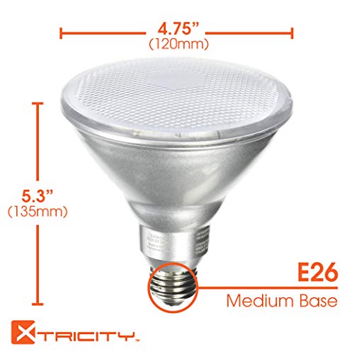 Led Par38 Dimmable Flood Light Bulb, 18.5W (100W Equivalent), Waterproof, 1400 Lumens, 5000K Day Light, 120V, Indoor/Outdoor, Energy Star Certified, Ul Listed (1 Pack) #TOP3