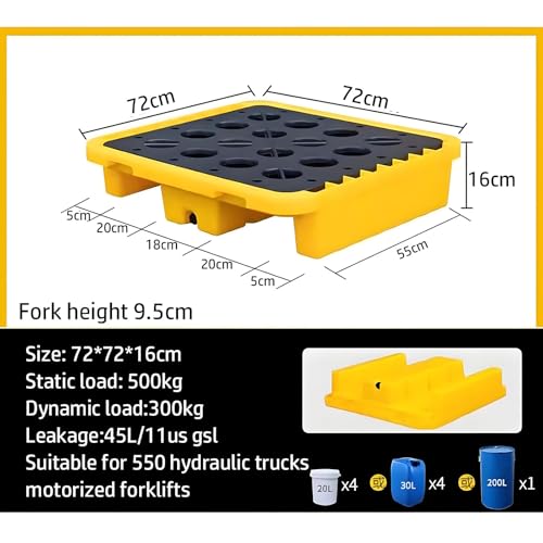Étagères de garage avec bac de rétention industriel robuste, structure en acier durable