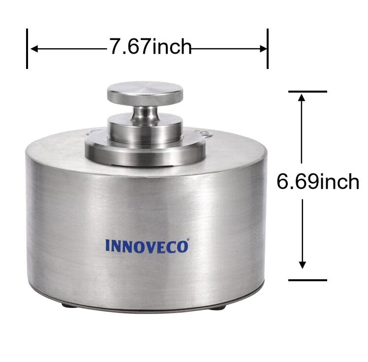 Vista 5 de Mini máquina de hielo seco para hacer hielo seco, hace 1 bloque de hielo seco de 2.2 pulgadas de diámetro x 0.87 pulgadas de alto en 18 segundos