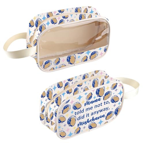 Bolsa de cosméticos transparente inspirada en programas de televisión, regalo de humor sarcástico para amantes de los programas de televisión, Bolsa Told Me