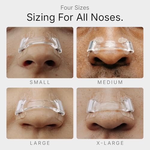 Image of Intake Breathing - Magnetic Nasal Strips Starter Kit | Reusable Band + Tabs | Nasal Strips for Sleep, Snoring, Breathing & Sports | Stronger Lift Than Traditional Nose Strips | 4 Sizes, 30 Tabs, Clear