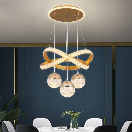 Suspension moderne réglable télécommande plafonnier îlot de cuisine noir - 3