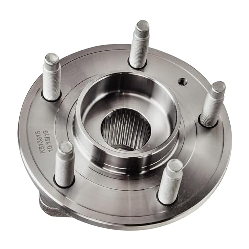 Image of Detroit Axle - Pair Rear Wheel Bearing and Hubs Assembly for 2013 2014 2015 2016 2017 Cadillac ATS w / 5 Lugs