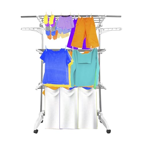 Nyana XXL Premium Ultra Vertical Folding Clothesline | 3 Heights ...