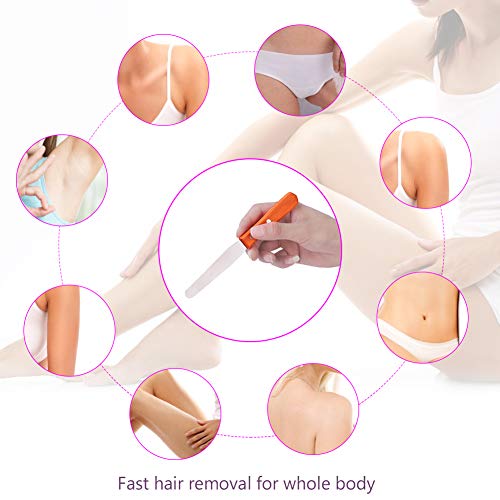 Mavis Laven Metal Straight Stainless Waxing Spatula Wax Applicator Spatula Wooden Handle Craft Stick For Body Hair Removal #TOP1