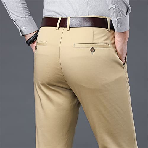 Pantalón casual clásico hombre talla 33 color marrón oscuro miniatura 5