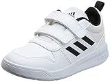 Obermaterial aus Leder adidas Jungen Unisex Kinder Tensaur C Laufschuh, FTWR White Core Black FTWR White, 29 EU