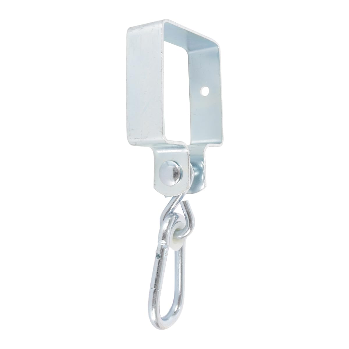 2 Ganchos Cuadrados Para Columpio Con Mosquetón Galvanizado Para Vigas De Madera De 9 X 9 Cm.