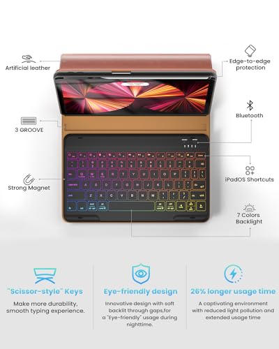 Opakit USAZ-PGK-10.9-11-BR Leather Keyboard Case thumb #4