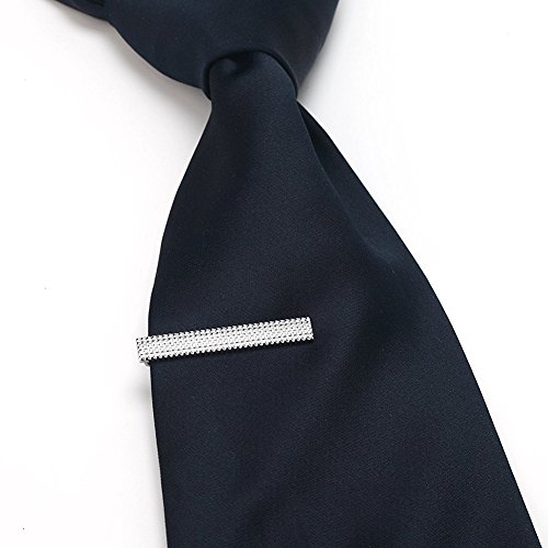 AnotherKiss Men's Fashion Alloy Metal 1.5" Skinny Tie Clip - 3 Pcs Set4