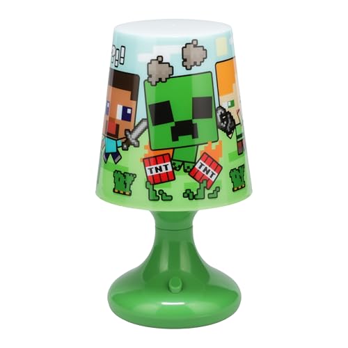 Paladone Lampe de chevet Minecraft LED RVB sous licence officielle pour enfants et joueurs, culture pop et jeux vidéo