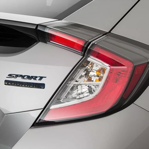 Image of 2Pc Sport Touring Rear Trunk Letter Logo Badge Emblem Nameplate (Black)