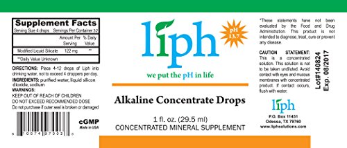 Liph Solutions Ultimate Ph Balance - 1 Oz. Dropper Alkaline Liquid Silica Mineral Concentrate #TOP1