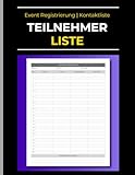 Teilnehmerliste Event Registrierung: Teilnehmerdaten einfach erfassen und organisieren – Kontaktliste für Events, Messen und Seminare | Ideal für Unternehmen & Veranstalter