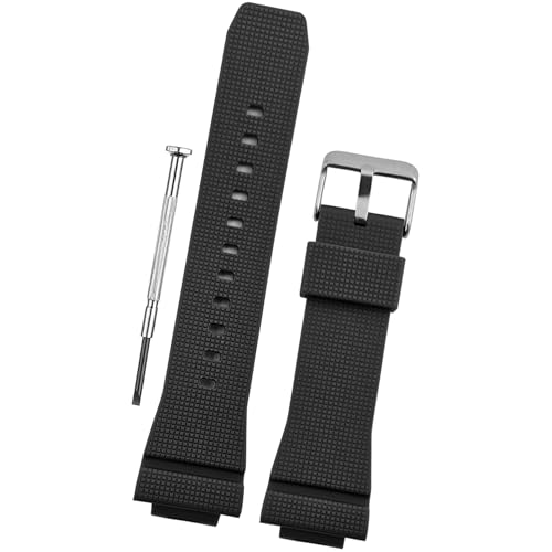 DBLACK ‘’CDS40’’ Rubber Watch Strap, Dot Pattern Design Watch Belt // Compatible with Casio G-Shock GM2100, GA2100, DW6900, DW5600 & Other Models (Black, 16mm)