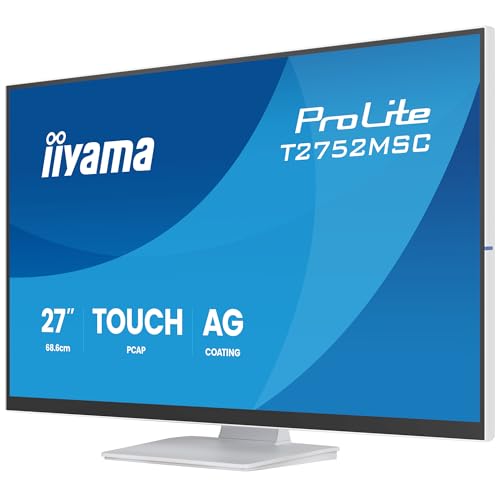 Image of Iiyama ProLite T2752MSC-W1AG, 68.6 cm (27 inch), 1920 x 1080 Pixel, Full HD, LCD, 5 ms, Wei?