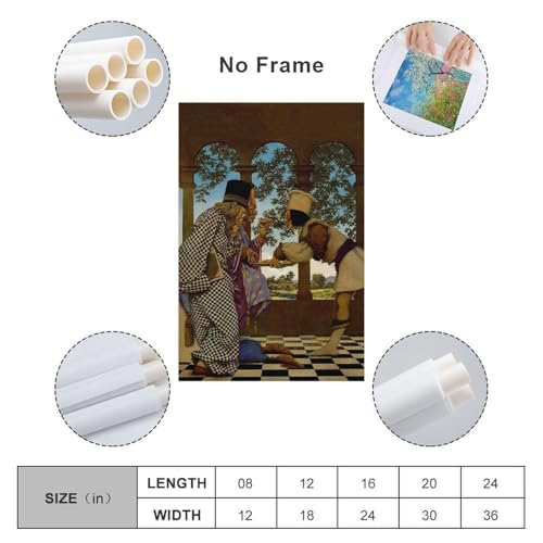 Toile Maxfield Parrish The King Samples The Tarts tableau décoration murale - 2