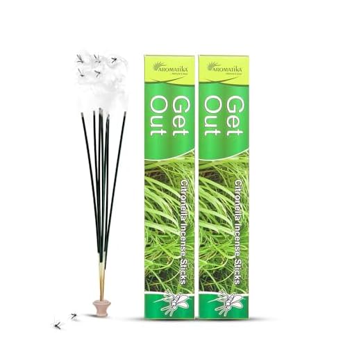 Aromatika Get Out 240 Mosquito Repellent Incense Sticks, Natural and Herbal Citronella Agarbatti Pack | Machar Agarbatti | Anti- Mosquito | Burn Time- 45 mins Approx