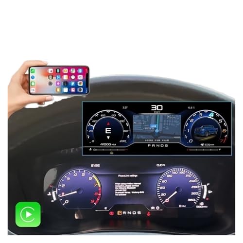 Pantalla LCD de 12.3 pulgadas para Ford Explorer 2011-2016 con velocímetro digital 4