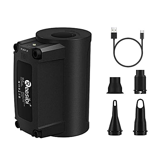 VEEAPE Bomba de Aire eléctrica, Bombas de inflado/deflactor de llenado rápido portátiles para Anillo de natación, Barcos, Juguetes inflables, Acampar al Aire Libre, con 4 Accesorios