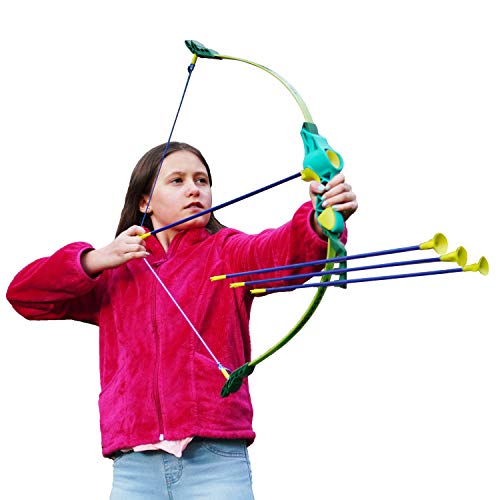 Clever Warrior Bow and Arrow for Kids - Adjustable Length from 26'' to 36'' - Safe and Extremely Durable - Kids Archery Set includes 6 Suction Cup Arrows - Beginner Archery Toy for Outdoor/Indoor Play Clever Warrior Bow and Arrow for Kids - Adjustable Length from 26'' to 36'' - Safe and Extremely Durable - Kids Archery Set includes 6 Suction Cup Arrows - Beginner Archery Toy for Outdoor/Indoor Play
