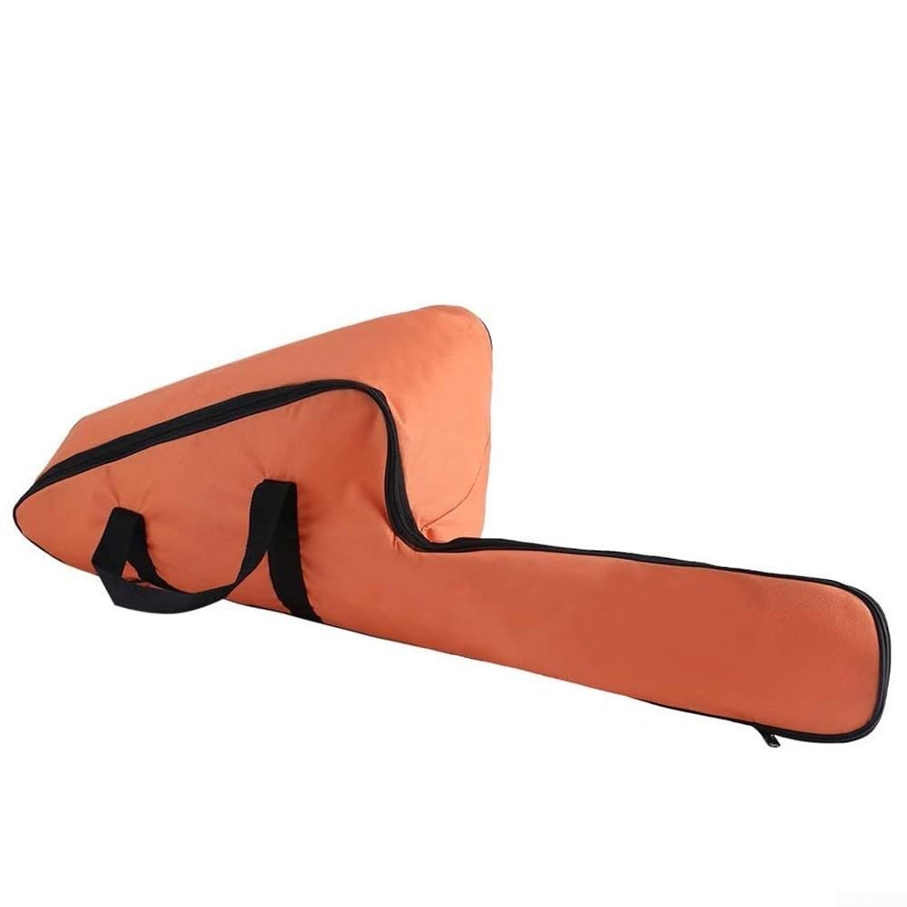 Heavy Duty Chainsaw Storage Bag for 12 14 16 Inch Bar, Portable Oxford Fabric Carry Case with Adjustable Straps, Protective Tool Tote Pouch for Garden Power Tools,