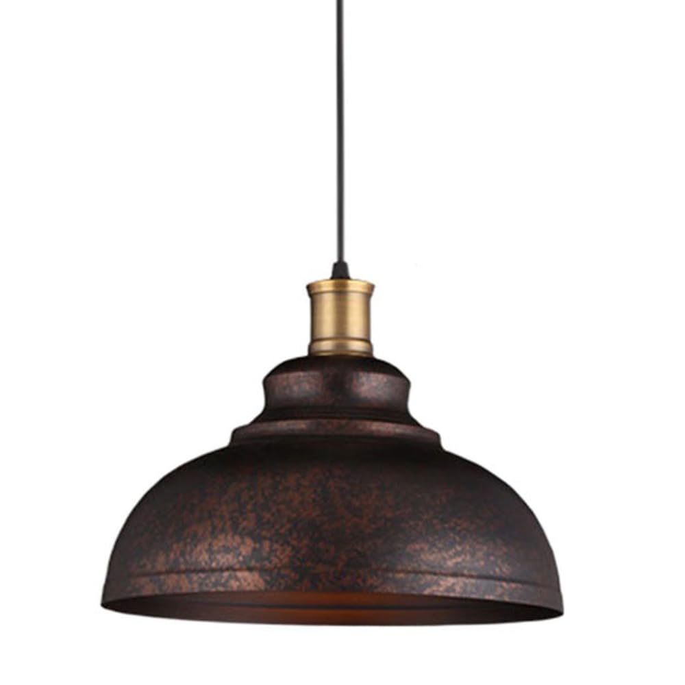Luminaire suspendu noir en métal précieux style ferme vintage pour hôtel et restaurant