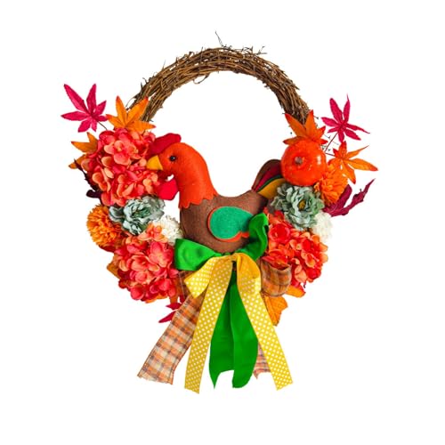 Ochine Thanksgiving Door Decorations Turkey Decor Wreath for Front...