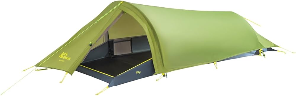 ジャックウルフスキン ゴッサマー テント 登山 1人 トンネル型の