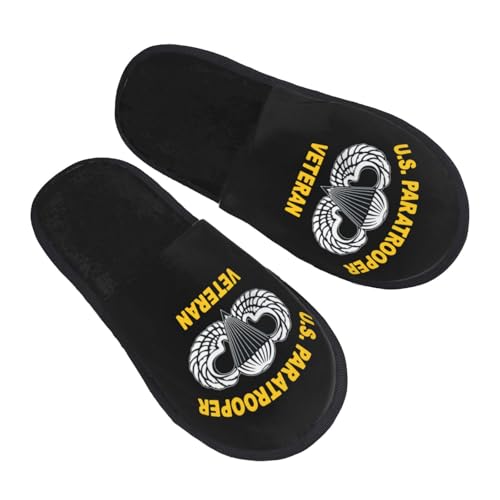 82nd Airborne Paratrooper Veteran Slippers Womens Slipper Unisex Cozy Slipper