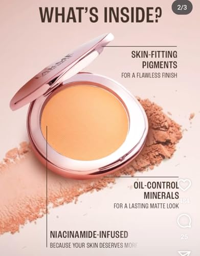 Image of LAKME 9TO5 SUPER MATTE COMPACT+ NIACINAMIDE (8G) ALMOND